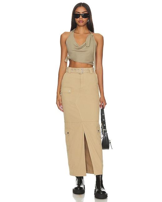 Lovers + Friends Natural Remy Maxi Skirt