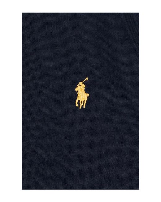 Polo Ralph Lauren Blue Fleece Full Zip Hoodie for men