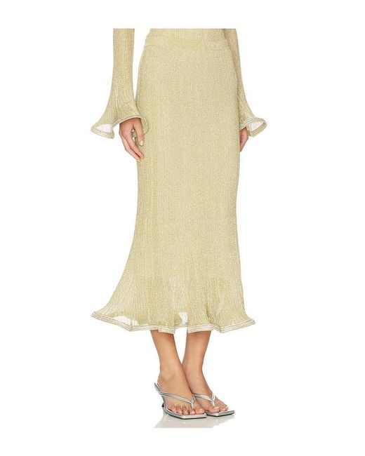 Jonathan Simkhai Natural Brighton Midi Skirt