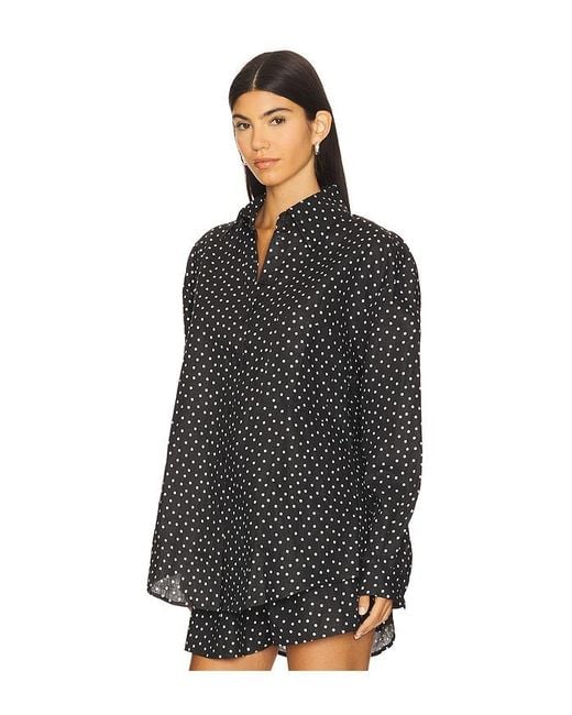 AEXAE Black Linen Woven Shirt