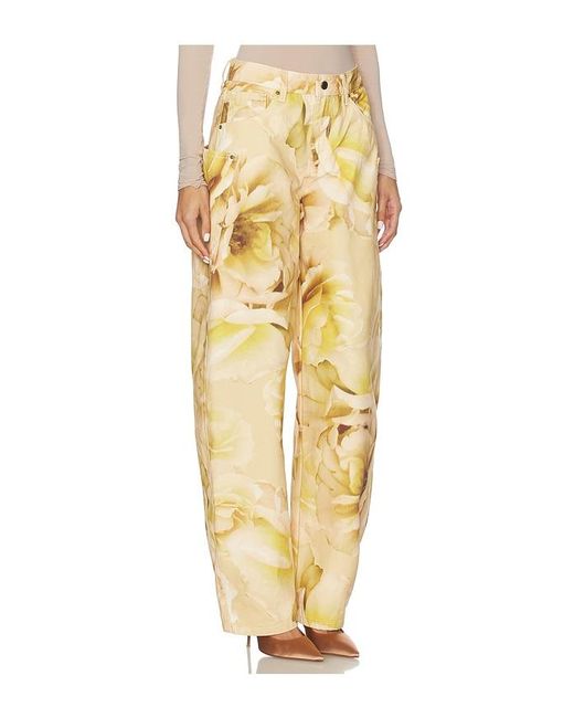 AFRM Metallic The Hr Chippy Barrel Pant