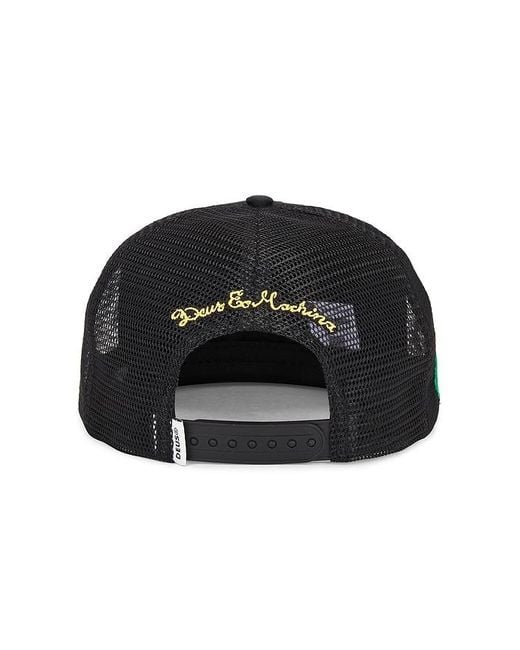 Deus Ex Machina Black Title Trucker Hat for men