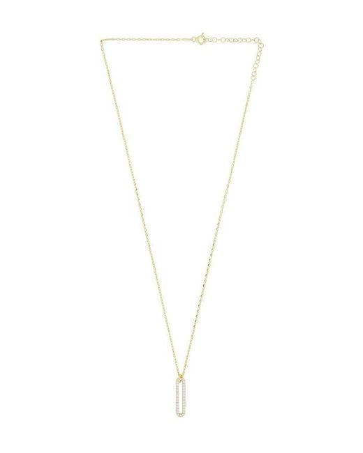 Mazin Jewels White Linea Necklace