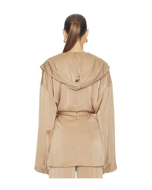 Atlein Natural Hooded Wrap Jacket