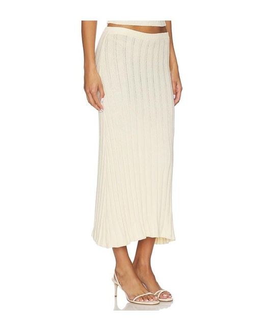 SNDY'S Natural Baha Midi Skirt