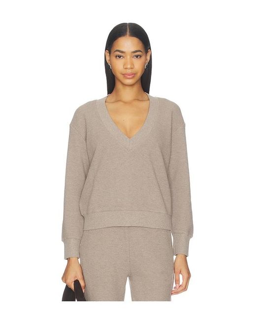Negative Underwear Natural Waffle Knit Deep V