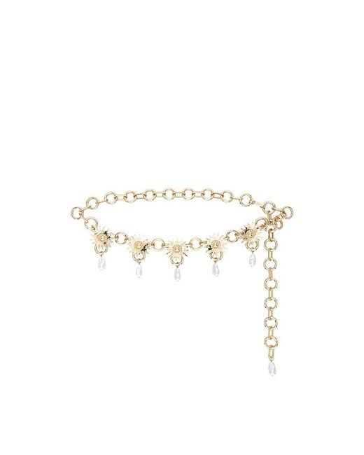 Lele Sadoughi Metallic Soleil Chain Belt
