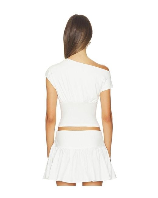 ALL THE WAYS White Ruth Top