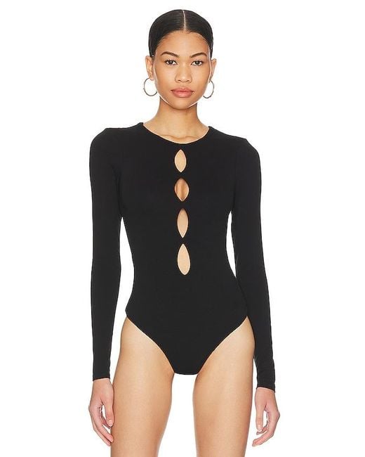 AFRM Black X Revolve Ellio Bodysuit