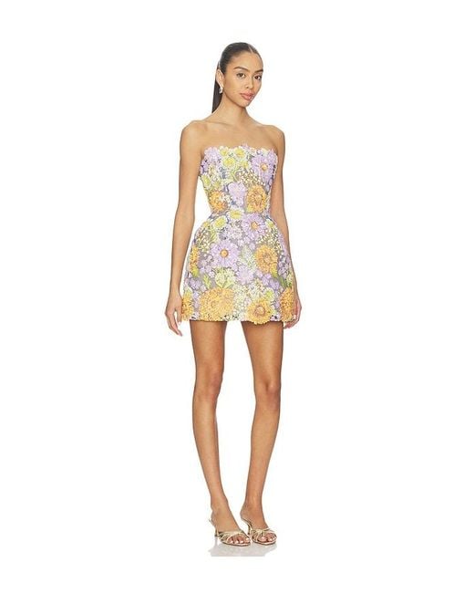 Bronx and Banco White Amalfi Pailette Liv Strapless Mini Dress