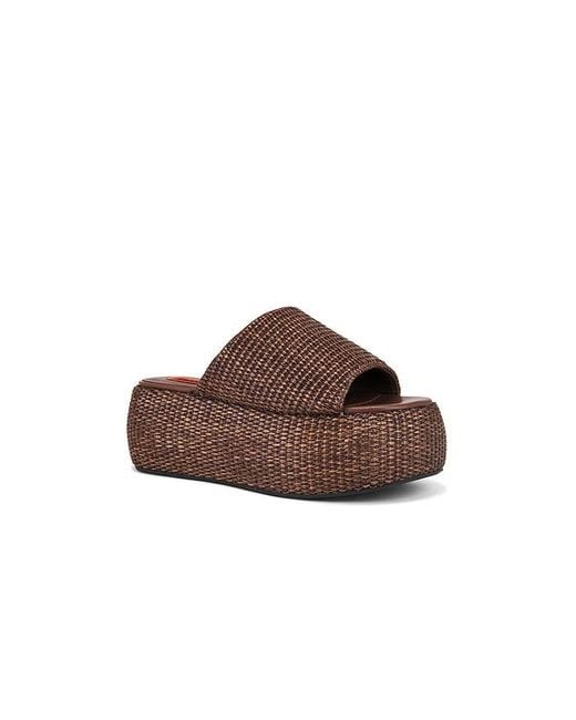 Sandalia En Talla En Simon Miller de color Brown
