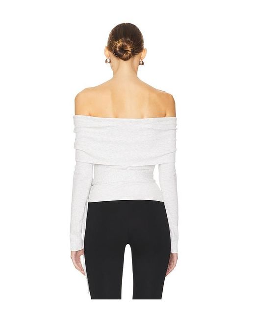 MORE TO COME White Jani Off Shoulder Top