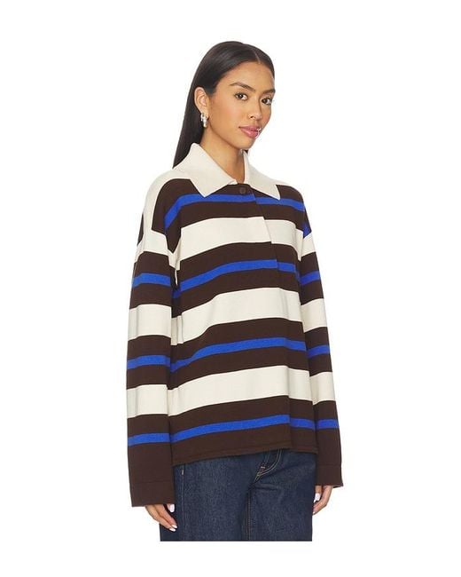 ALIGNE Blue Ester Merino Rugby Top