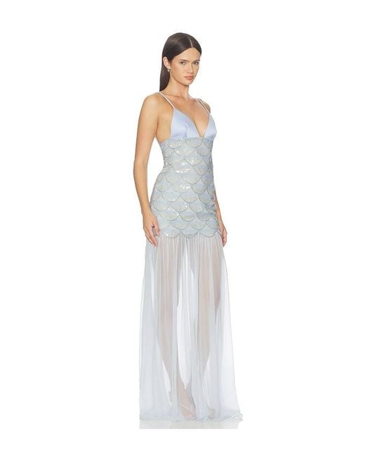 retroféte White Eileyn Embroidered Dress