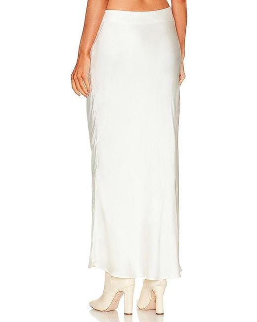 Bardot White Azzura Satin Skirt