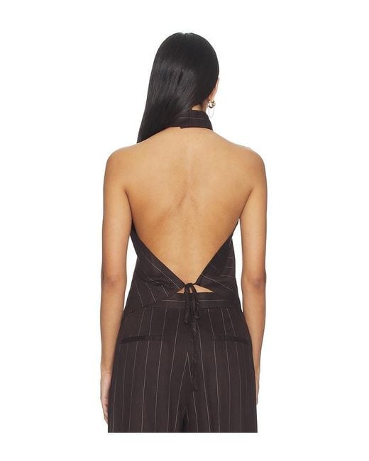 Helmut Lang Black Halter Scarf Top