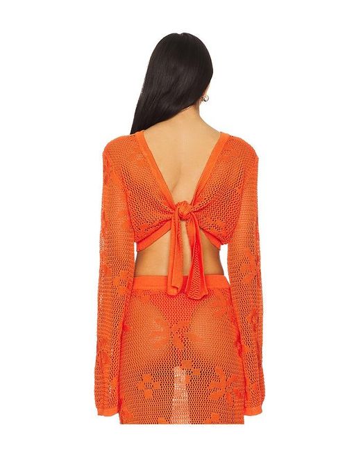 SNDY'S Orange Terra Reversible Top