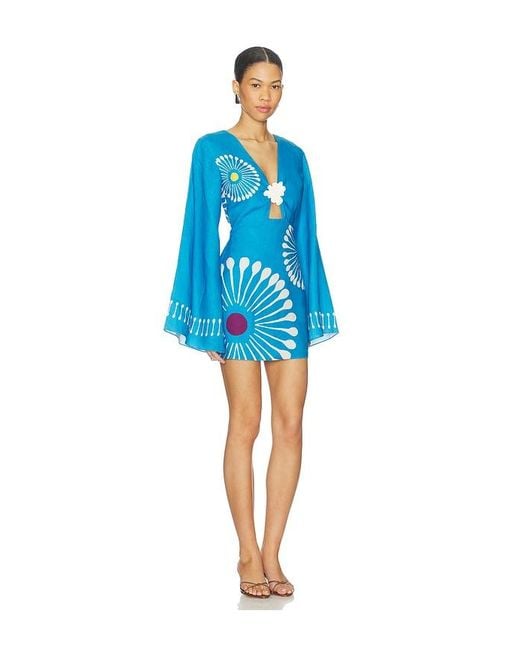Cala De La Cruz Blue Vera Dress