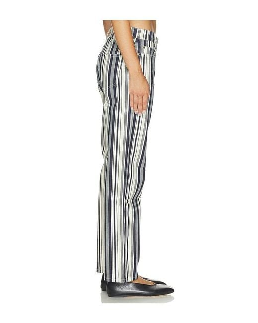 RENGGLI White Stripe Straight Jean
