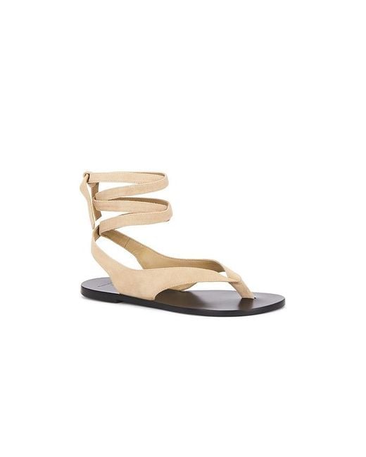 Black Suede Studio White Tres Sandal