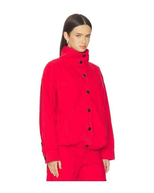 Pistola Red Liberty Funnel Neck Jacket