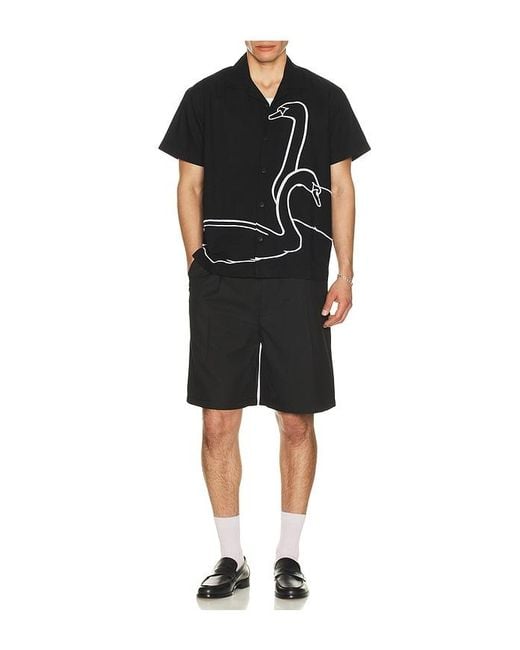 Obey Black Dean Pleated Short for men