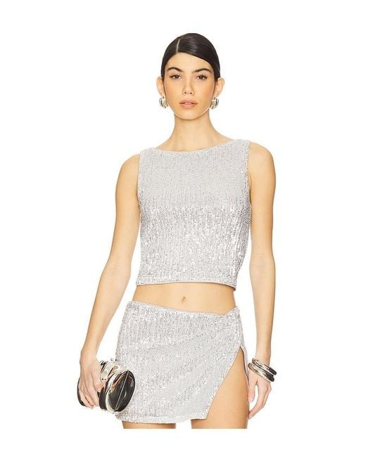Lovers + Friends White Selma Top