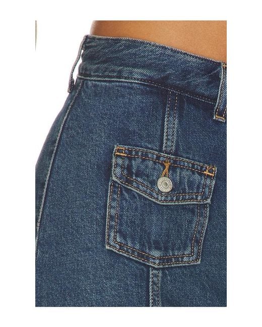 Levi's Blue Button Front Skort
