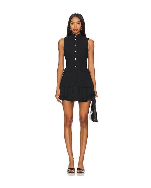 Amanda Uprichard Black X Revolve Justine Dress