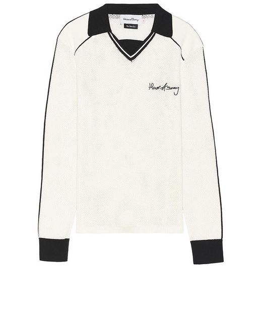 House Of Sunny Black Keepers Knit Polo for men