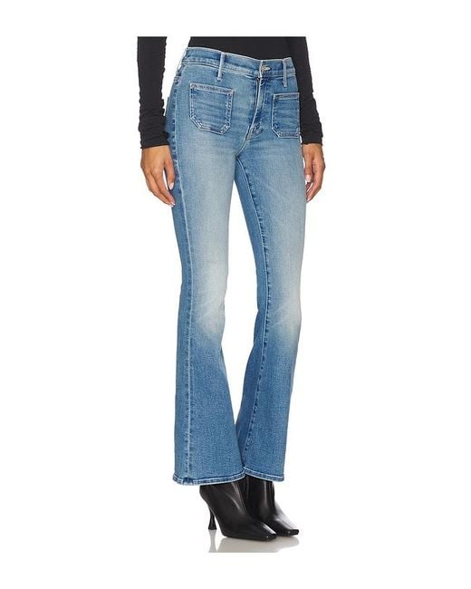 Mother Blue Bootcut The Patch Pocket Weekend