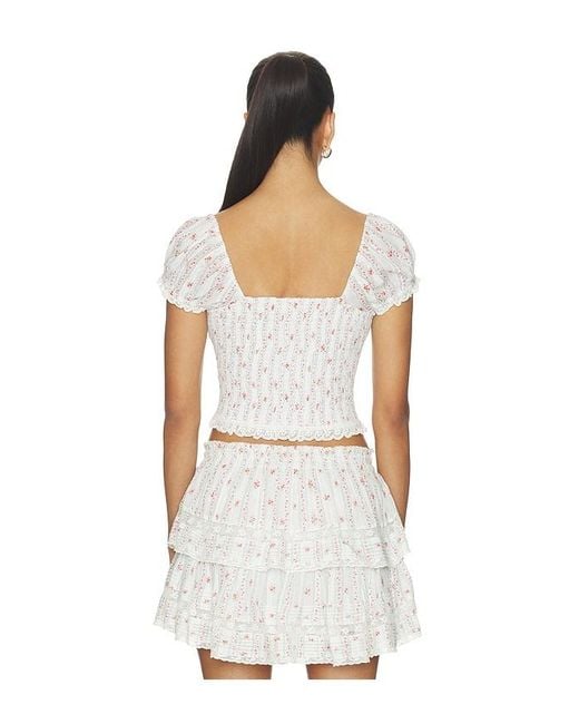LoveShackFancy White Daini Top