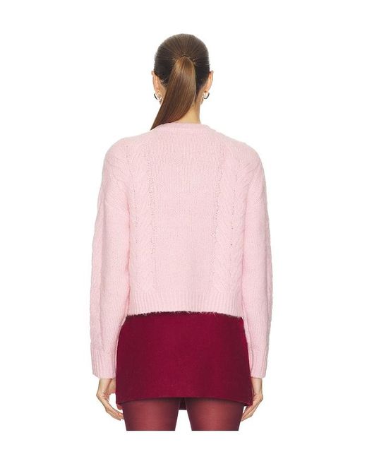 Line & Dot Red Melba Cardigan