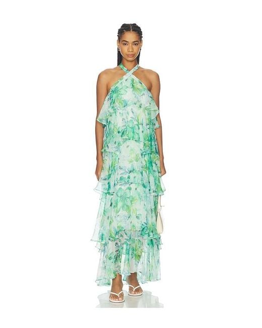 Astr Green Daiga Dress