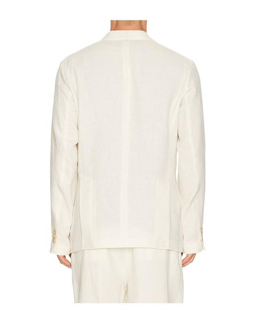 DISTRETTO12 Natural Certo Double Breasted Blazer for men
