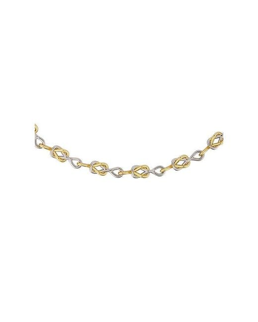 Eddie Borgo Metallic Slipknot Link Necklace