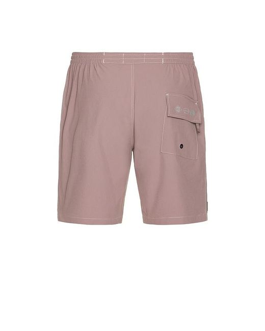 Rivvia Projects Pink Contrast Daily Ride Swim Short for men