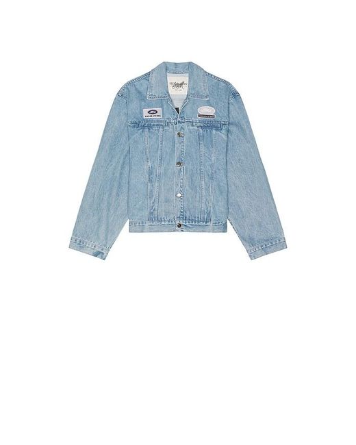 Siegelman Stable Blue X Ford Patched Denim Jacket for men