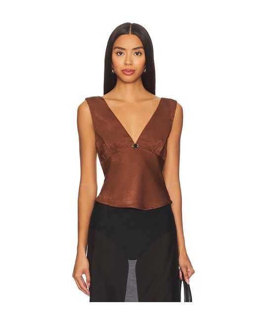 Nia Black Lace Trim Satin Camisole