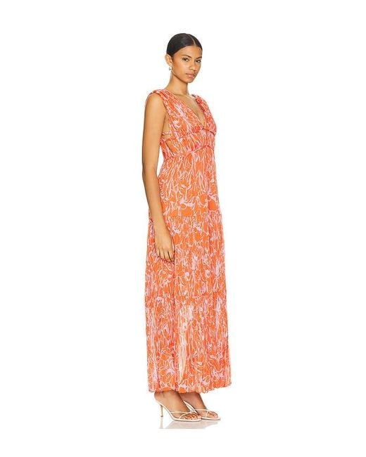 Astr Orange Pescadero Dress