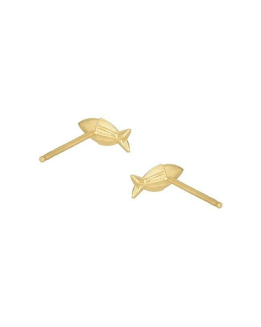 STONE AND STRAND Metallic Gone Fishing Earrings