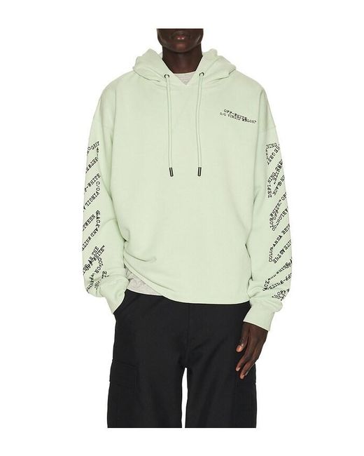Off-White c/o Virgil Abloh Multicolor Type Arrow Loose Hoodie for men