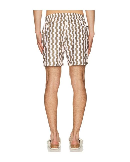 Oas White Waver Swim Shorts for men