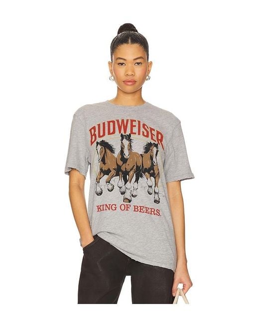 Junk Food White Budweiser King Of Beers Tee