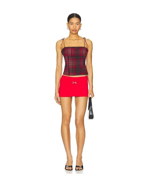 Lioness Red North Light Mini Skirt