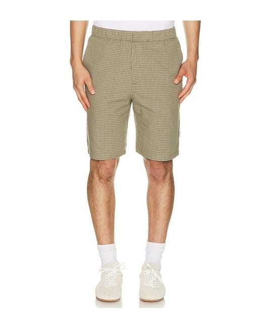 BOUND Natural Gingham Shorts for men