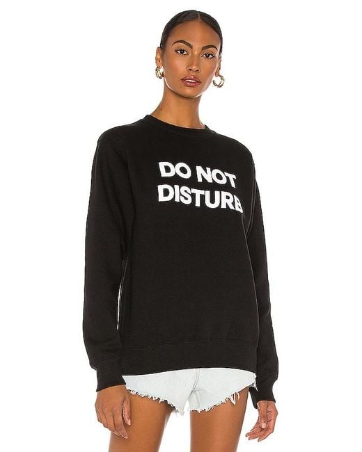 DEPARTURE Black Do Not Disturb Sweatshirt