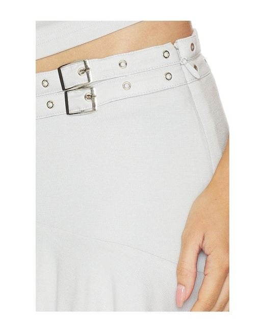 BY.DYLN White Aziel Mini Skirt