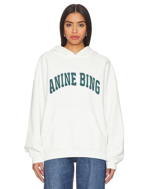 Anine Bing White Harvey Sweatshirt