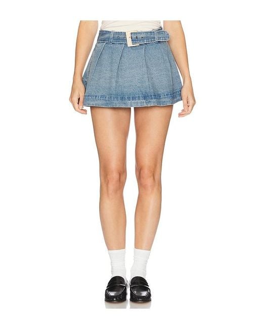 Show Me Your Mumu Blue Lohan Mini Skort